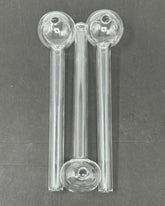 8" Clear Jumbo Oil Burner 6Pcs Set